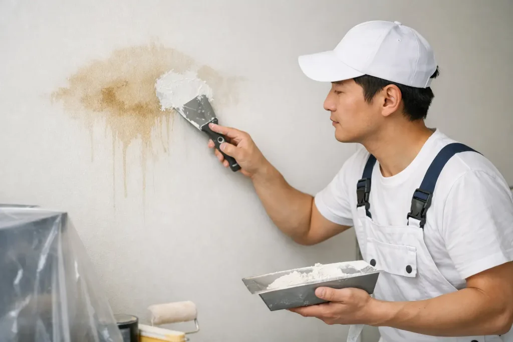 Can Painters Repair Water Stains on Walls?