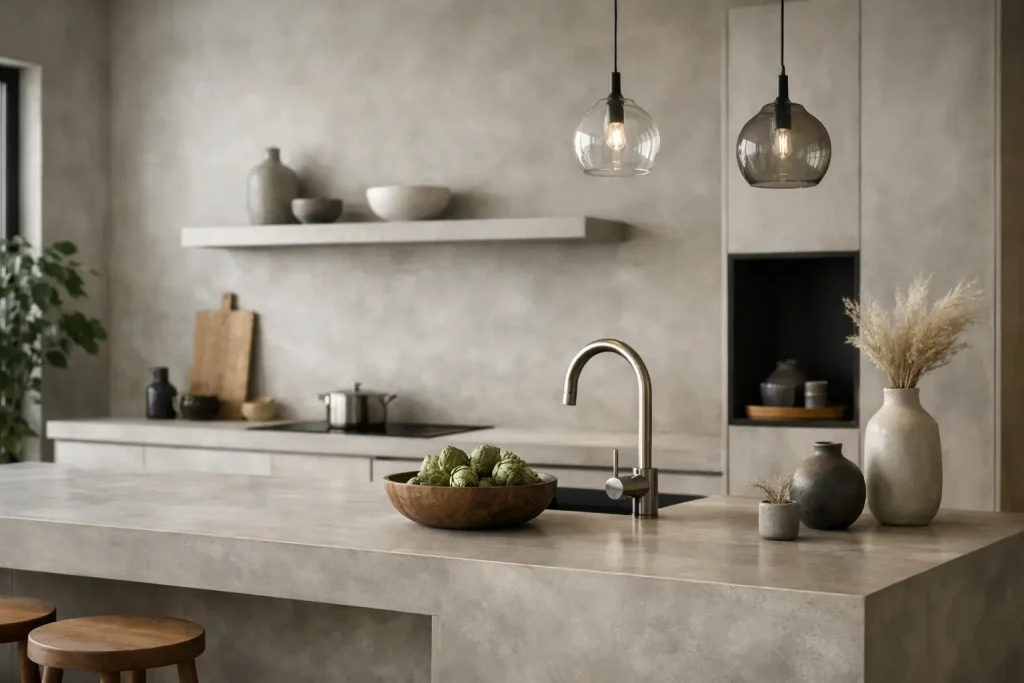Microcement Kitchen Ideas for a Refined Home